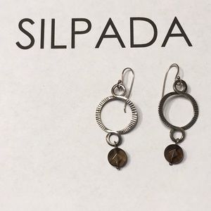 Silpada Smoky Quartz Sterling Silver Earrings